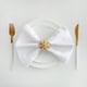 thumbnail image 1 of Nvzi Servilletas de tela de damasco de 19,68 x 19,68 pulgadas, servilletas de tela de jacquard cuadradas de satén, fiestas y banquetes, color blanco, paquete de 2, 1 of 4