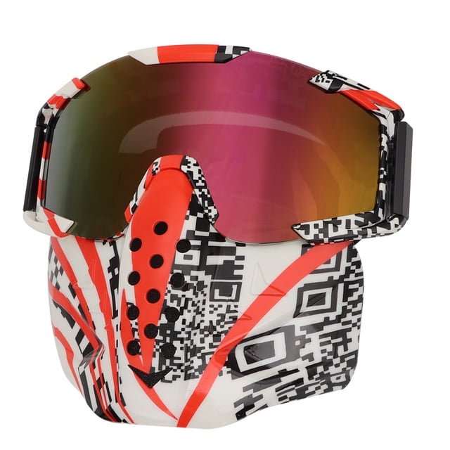 Máscara de casco de motocicleta de cara completa con parabrisas y gafas para deportes al aire libre
