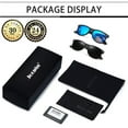 thumbnail image 7 of Joopin Square Sunglasses Polarized UV Protection Retro Trendy Designer Sun Glasses Men Women (Black+Blue), 7 of 7