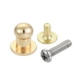 thumbnail image 4 of 5mm Head Dia. Knobs Pull Handle Zinc Alloy Light Gold 12Pack, 4 of 6