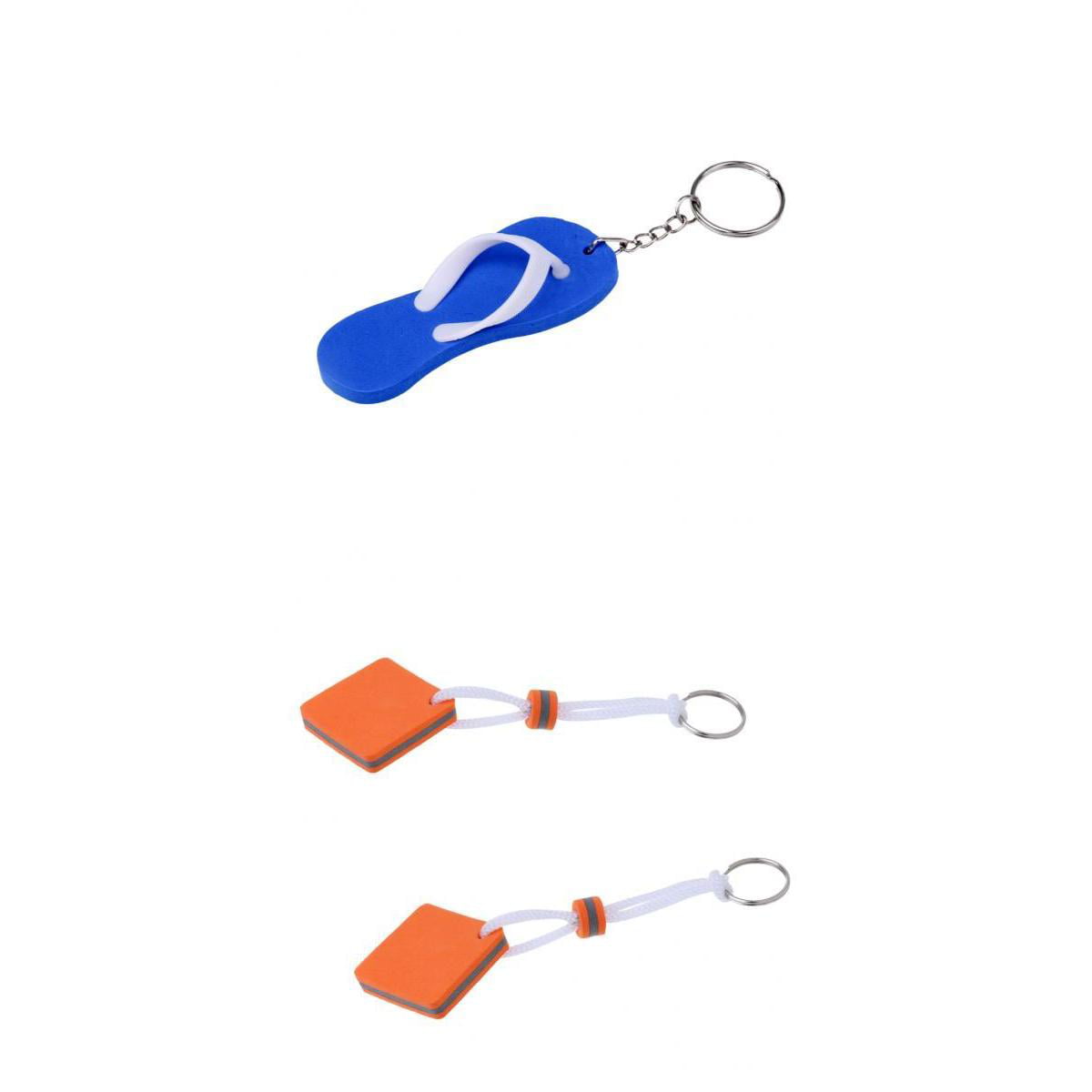 Floating Key Chain Storage Keychain Water Sports Sailing Buoy Shaped Orange 