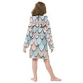thumbnail image 7 of FORMRS Niños Bathrobe Unisex Hooded Robe Soft Plush Pajamas Sleepwear, Size 2-3T, Blue Shimmering Pattern, 7 of 7