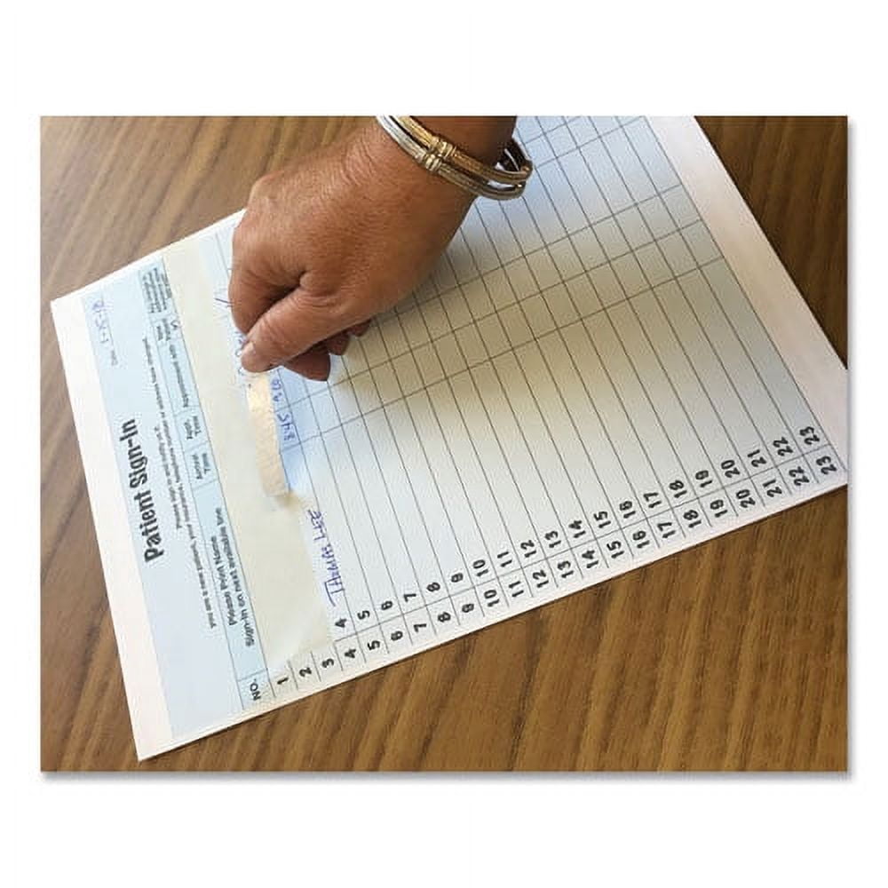 "Patient Sign-In Label Forms, Two-Part Carbon, 8.5 X 11.63, Blue, 1/page, 125 Forms | Bundle of 2 Packs"