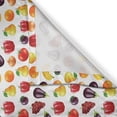 thumbnail image 3 of Ambesonne Fruits and Vegetables Kitchen Curtains, Various Items, 55"x30", Multicolor, 3 of 3
