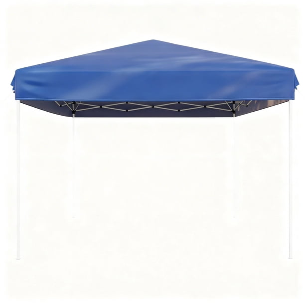 Garvee Toldo Emergente de 10 x 10 Pies con 3 Alturas Ajustables, 4 Sacos de Arena y Bolsa de Transporte, Azul