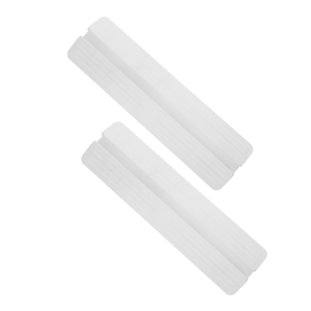 PTOOTP 2Pcs Outdoor Dog Gate for Deck Anti-Slip White Plastic Stability Enhancement