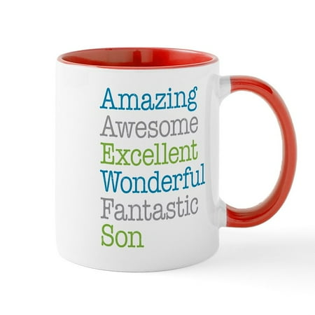 

CafePress - Son Amazing Fantastic Mug - 11 oz Ceramic Mug - Novelty Coffee Tea Cup
