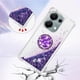 thumbnail image 3 of Funda para Xiaomi Redmi Note 13 Pro 4G con Brillo Líquido Flotante, Purpurina, Parachoques y Anillo Giratorio Soporte, 3 of 5
