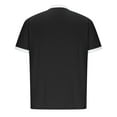 thumbnail image 3 of Polo Shirts for Men Splicing/Solid Color Quarter Zipper Short Sleeve Tennis Shirt Moisture-Wicking Comfortable Slim Fitted Pull-On Tee Tops, 3 of 7