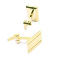 thumbnail image 3 of Torqtier Cufflinks for Men 18k Gold Plated Swivel Arms Stainless Steel Classic Business Formal Wear, 3 of 9