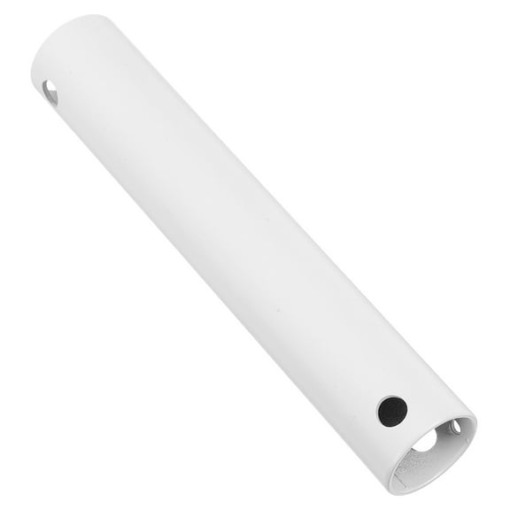 QIFULL Durable White Metal Ceiling Fan Downrod for Extended Reach and Stable Operation
