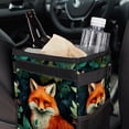 thumbnail image 6 of Fox Foldable Car Garbage Can with Lid, Leak-proof Hanging Storage Bag - Mini Trash Can for Car, 6 of 6