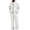 #G12-White, variant on Mens Zip Up Hoodie Sweatpants Set 2 Piece, Full Zip Drawstring Hooded Jacket With Cargo Pants Casual Athletic Tracksuit
