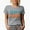 Heather Grey, variant on Jesus, He Is in My Story, Quote About Involving God in One's Life, Groovy Retro Wavy Text Merch Gift, White T-Shirt, Small