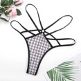 thumbnail image 4 of Aesthetic Red Lilac And White Ripple Open Type Women's Panties Crotch Opening G-strings Thongs Lingeries Underwear, 4 of 7