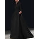 thumbnail image 4 of Elegante vestido de novia largo de corte A para mujer, vestido de noche liso para fiesta, dama de honor, vestido largo con bolsillos y cuello vuelto para mujer, 4 of 4