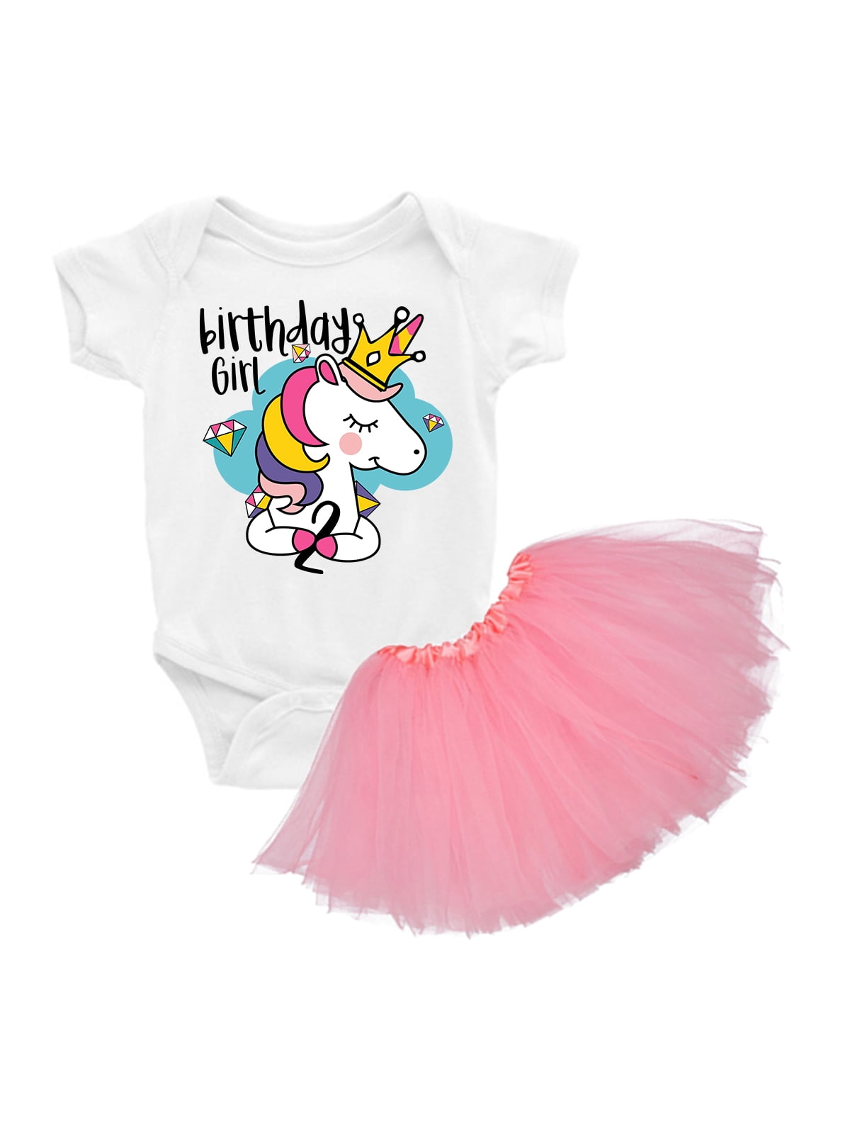 unicorn 2nd birthday outfit