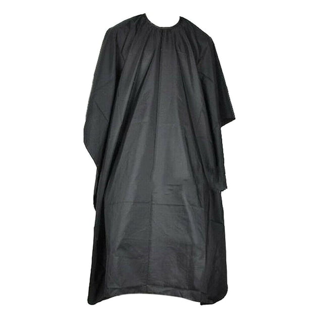 Coiffure de Salon de Coiffure Imperméable Robe Noire Barbe Tissu