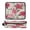 Red Flowers and Leaves, variant on Hair Tool Organizer Bag with Heat Resistant Mat Removable Travel Storage Case for Hot Air Brushes Curling Irons Pink Peony Pattern