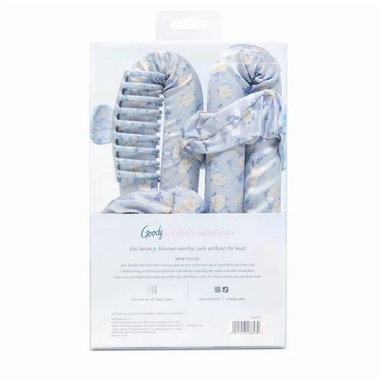 NWT LOVESHACKFANCY X GOODY Heatless Curling Set Goody Heatless Hair Curler Set with Satin Scrunchies Claw  main image 2