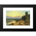 thumbnail image 2 of Henry Dawson 24x17 Black Modern Framed Museum Art Print Titled - On the Ribble, Near Preston, Harvest Time (1866), 2 of 5