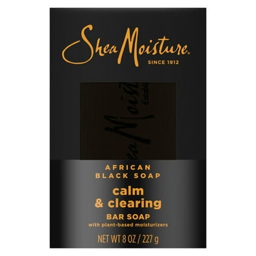 SheaMoisture Bar Soap African Black Soap Soothing and Clarifying Bar Soap, 8 oz