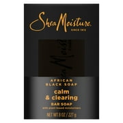 SheaMoisture Bar Soap African Black Soap Soothing and Clarifying Bar Soap, 8 oz