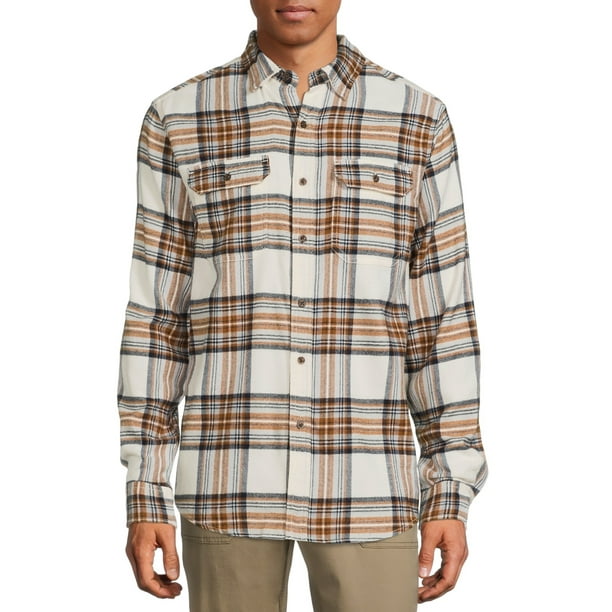 Men's and Big Men's Super Soft Flannel Shirt, up to