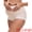 Light Pink, variant on DARING DIVA Women's Plus Full Coverage High Waisted Ice Silk Underwear L White