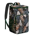 thumbnail image 1 of Tropical Jungle Leaves Soft Cooler Bag - 20L, Keeps Contents Cold/Hot 20 Hours, Perfect for Camping, 1 of 6