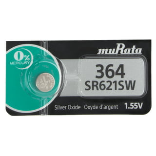 10pk Exell EB-SR621 Silver Oxide 1.5V Watch Battery for SR621SW, 364