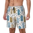 thumbnail image 1 of Fotbe Cartoon Poodle Dog Traje de Baño para Hombre – Shorts de Natación de Secado Rápido con Forro y Bolsillos-XX-Large, 1 of 6