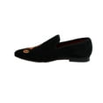 thumbnail image 5 of Men's La Milano Black Scorpio Velour Embroidered Loafers Dress Shoes 7051, 5 of 7