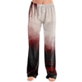 thumbnail image 2 of JULMCOMO Halloween Pajama Pants for Women Blood Eyeball Print Drawstring Elastic Waist Trendy Pajama Bottoms Fuuny Print Comfy Loose Fit Pjs Pants Gray S, 2 of 5
