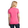 thumbnail image 2 of Port & Company Ladies 5.4-oz 100% Cotton T-Shirt, Neon Pink, XXXX-Large, 2 of 2