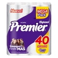 thumbnail image 2 of Papel higiénico Premier 40 rollos de 225 hojas dobles c/u, 2 of 4