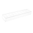thumbnail image 3 of Abbracc Acrylic Flower Vase Rectangle Low Flower Container Holder Modern Vase for Dining 18 Holes, 3 of 9