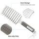 thumbnail image 3 of Volumizing Curved Scalp Massage Comb for Women, Home Hair Detangling and Styling Ribbed Brush - White - Single Piece, 3 of 5