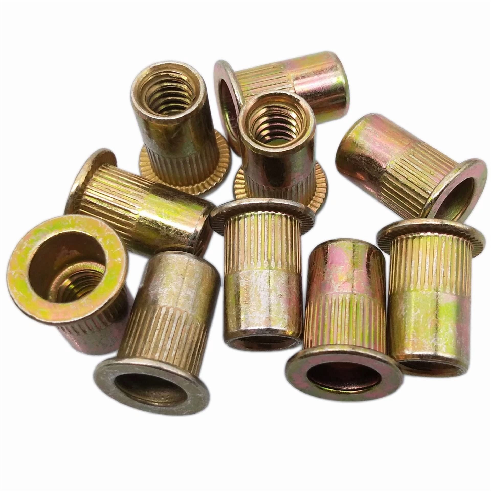 CIRCLE- 20Pcs M8 X 1.25 X 21Mm Lfk Steel Rivet Nut Rivnut Insert Nutsert