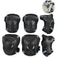 thumbnail image 2 of Equipo de protección para niños/adolescentes, rodilleras y coderas con protector de muñeca y correa ajustable para patinar, monopatín, ciclismo, patinaje, bicicleta, scooterNegro azulS, 2 of 8