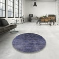 thumbnail image 4 of Ahgly Company Machine Washable Indoor Rectangle Industrial Modern Blue Whale Blue Area Rugs, 2' x 5', 4 of 7