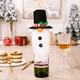 thumbnail image 5 of Toystoory Funda navideña para botella de vino, decoración de ambientes para fiestas temáticas, decoración de de Navidad, manga decorativa Kits de decoración para fiestas gorra negra Toystoory HA064819-02, 5 of 6