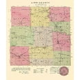 thumbnail image 2 of Everts 15x17 Gold Ornate Wood Framed with Double Matting Museum Art Print Titled - Linn Kansas - Everts 1887, 2 of 4