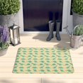 thumbnail image 2 of LightYellow Green Dinosaurs Silhouettes Flannel Non Slip Door Rugs,Washable Door Mats Indoor,Decorative Door Mats,Dirt-Resistant and Absorbent Doormat for Entrance,Bedroom,Kitchen,Bathroom,23.5"x16", 2 of 5