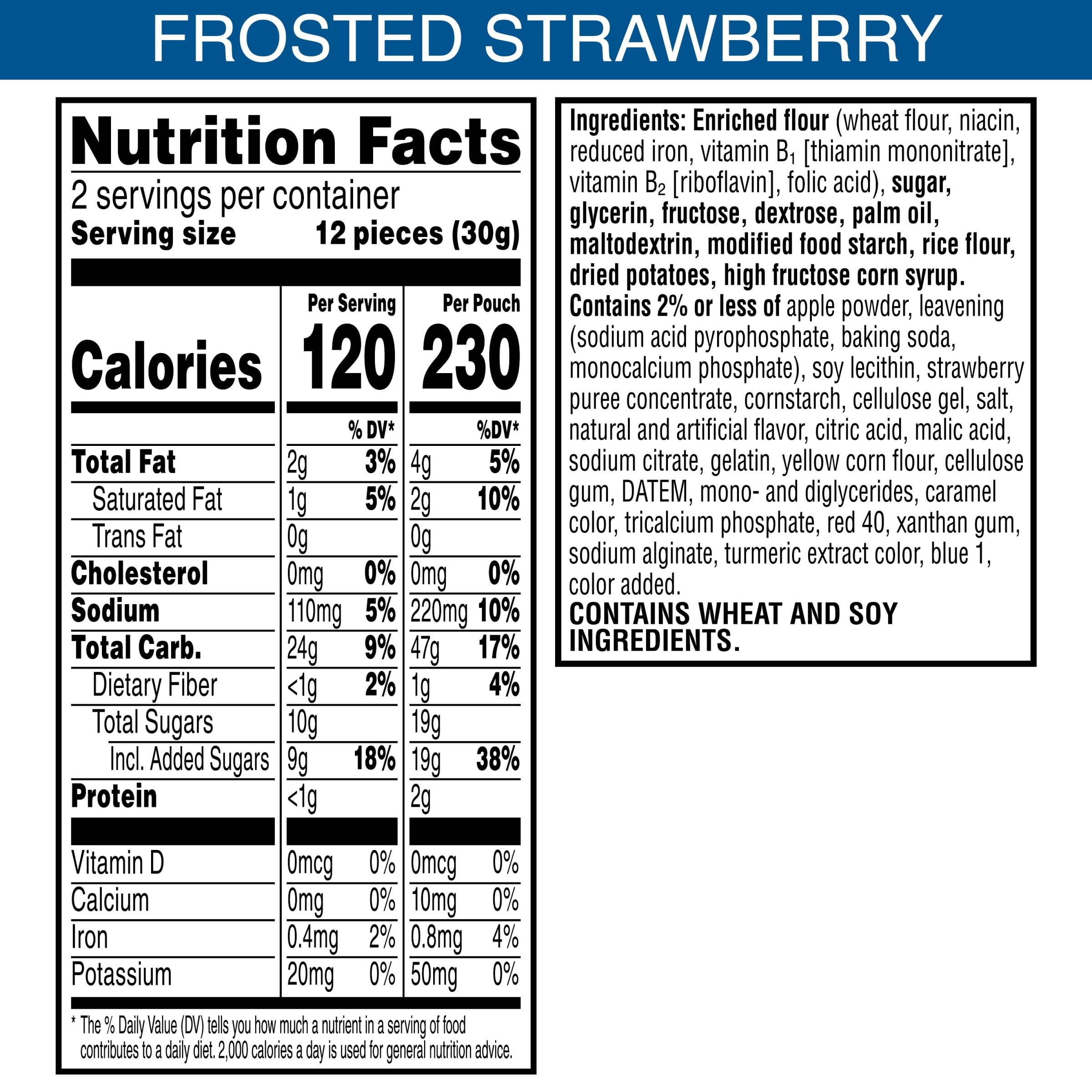 (3 pack) Pop-Tarts Crunchy Poppers Frosted Strawberry - 2.1 oz