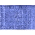 thumbnail image 1 of Ahgly Company Indoor Rectangle Persian Blue Traditional Area Rugs, 2' x 5', 1 of 4