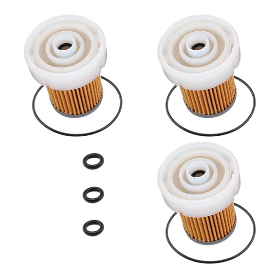 3x Fuel Filter with O Ring 6A320-58830 for Kubota B3350HSD B7500D L2501D LX2610HSD M5640SU RTV900G RTV-X1100CW Replaces PF9911 33830 Tractor