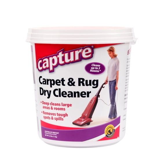Capture Carpet & Rug Dry Cleaner w/Resealable lid - Home, Car, Dogs & Cats Pet Carpet Cleaner Solution - Strength Odor Eliminator, Stains Spot Remove
