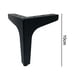 thumbnail image 5 of 4 pies de soporte de muebles de metal de 10 cm de tres puntas - negro mate + tornillo de disparo Ormromra 221108-1, 5 of 7