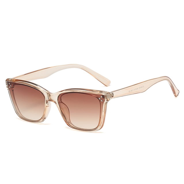 MesaSe Lunettes de Soleil pour Femmes Monture Carrée Style Simple Classique Rétro Lentille Transparente Résistantes au Soleil Ultra-Légères Protection UV Lunettes de Soleil pour Adultes pour l'Extérieur